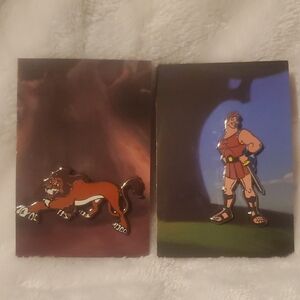 Disney Heroes And Villians Pins Featuring Scar and Hercules